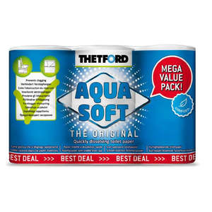 Rv Campervan: Thetford Aqua Soft Toilet Paper 6PK
