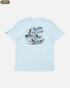 Clothing Apparel: Salty Crew Surf Camp Toddler Premium Short Sleeve Tee - Blue Fog
