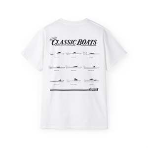 Nostalgia Classic NZ Boats T Shirt - Men's Classic Fit Minus 5cm Shorter