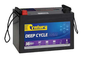 Batteries Accessories: Century C12-105XDA Deep Cycle AGM Battery suitable for RV