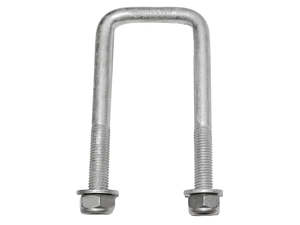 Square U-Bolt - M12 x 51 x 130mm - Grade 8.8 - Nuts Included