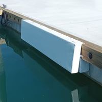 Fenders Accessories: 200mm Barrier Whaler Marina Fender 500 x 200 x 100mm White PVC