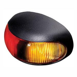 Trailer Parts: Hella 2053 Side Marker Light Red/Amber LED 9 to 33V
