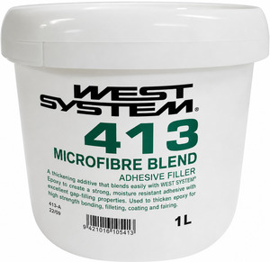 Adhesives: West System 413 Microfibre Blend Adhesive Filler 1Lt