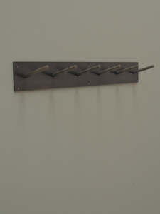 Blackened Steel Coat Rack