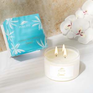 Pure Fiji Christmas Collection: PF- Palm Collection- Coconut Wax Candle (9oz)- GFT  XMAS
