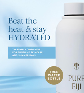 Pure Fiji: 🎁 PF- Pure Fiji Drink Bottle 350ml- White- RET (100% off)