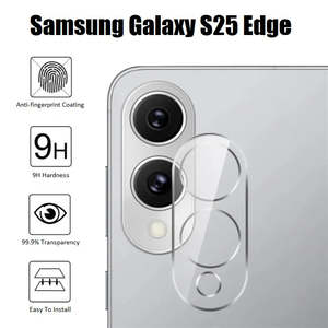 New Listings: For Samsung Galaxy S25 Edge Premium Hard Acrylic HD Clear Back Camera Lens Protector