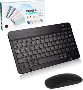 New Listings: Ultra Slim Rechargeable Portable Compact Bluetooth Wireless Keyboard Mouse Set For Tablet Laptop PC Computer