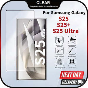 New Listings: For Samsung Galaxy S25 Series Premium Full Coverage Clear Tempered Glass Screen Protector