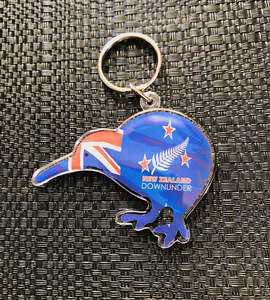 Kiwi New Zealand Flag - NZ Key Chain Souvenir