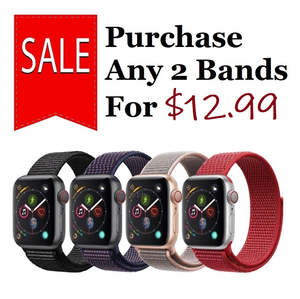 For Apple Watch Purchase 2 @ Special Price | Woven Nylon Velcro Straps Bands