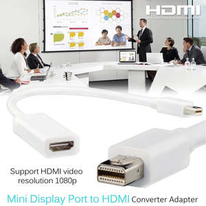 For Apple MacBook iMac Mini DisplayPort Thunderbolt To HDMI Video Port Adapter Converter