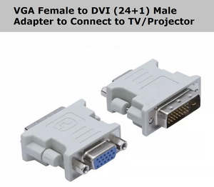 Visual Audio: VGA Female To DVI 24+1 Male Port Converter Adapter