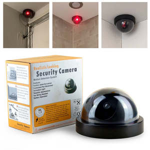 Personal Home Security: Dummy Security CCTV Surveillance Camera With Flashing Blinking Red LED Light