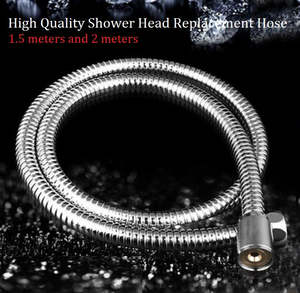 Flexible Stainless Steel Chrome Standard Shower Head Bathroom Hose Pipe
