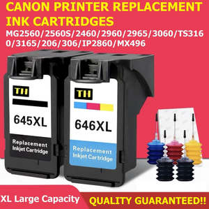 For Canon Inkjet Printers PG-645XL / CL-646XL Replacement Ink Cartridges