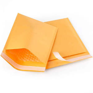 Office Supplies: 10 Pieces Kraft Yellow Bubble Mailers Padded Envelopes