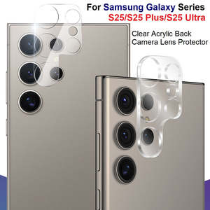 For Samsung Galaxy S25 Series Premium Hard Acrylic HD Clear Back Camera Lens Protector