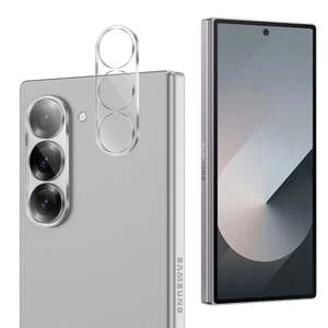 Handphone Accessories: For Samsung Galaxy Z Fold 6 Premium Hard Acrylic HD Clear / Hard Aluminum Black Camera Lens Protector