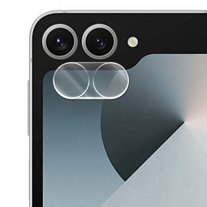 Handphone Accessories: For Samsung Galaxy Z Flip 6 Premium Hard Clear Acrylic Or Black Aluminum HD Clear Back Camera Lens Protector