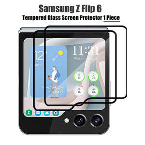 For Samsung Galaxy Z Flip 6 Premium Clear Front LED Screen Tempered Glass Protector