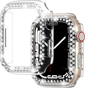For Apple Watch Series 10 42mm 46mm Bling Bling Shiny Crystals Full Protection C&hellip;