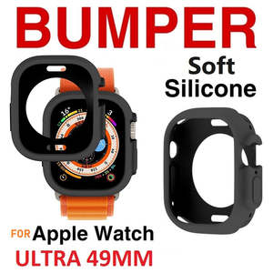 For Apple Watch Ultra 49mm Premium Soft Silicone Protection Bumper Cover
