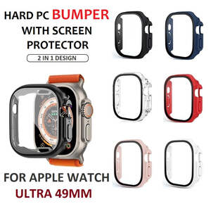 For Apple Watch Ultra 49mm Premium Hard PC Full Protection Cover With Screen Protector