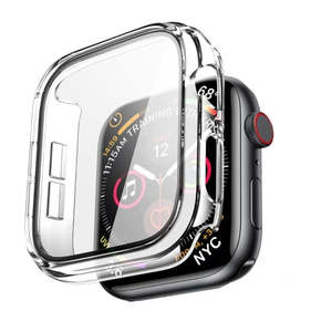 Smart Watch Accessories: For Apple Watch Premium Hard PC Crystal Clear Full Protection Cover With Screen Protector