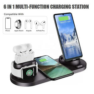 6 In 1 Wireless Charger Qi-Certified Fast Wireless Charging Station With 3 Types&hellip;