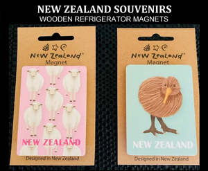 Wooden Refrigerator Magnets New Zealand Souvenirs