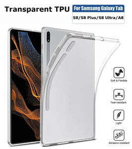 For Samsung Galaxy Tab Series Premium Soft Silicone TPU Clear Shockproof Back Cover
