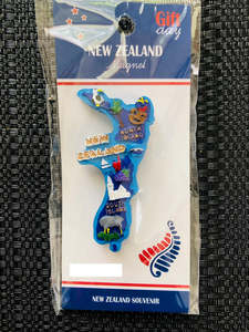 3D New Zealand Map - NZ Fridge Magnet Souvenir
