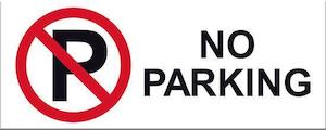 No Parking Sign