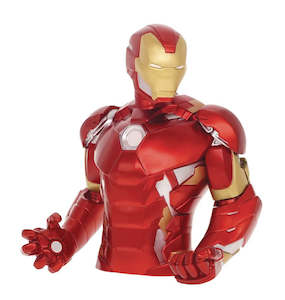Other Merch: IRON MAN BUST BANK