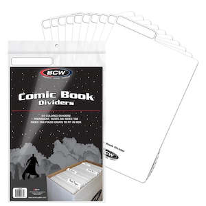 Comic Supplies: BCW COMIC BOOK DIVIDERS - WHITE (25 COUNT)