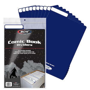 Comic Supplies: BCW COMIC BOOK DIVIDERS - BLUE (25 COUNT)