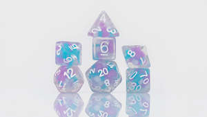 Dice: SIRIUS DICE SET - COTTON CANDY GLOWWORM