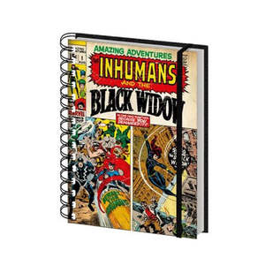 Other Merch: MARVEL COMICS INHUMANS RETRO SPIRAL NOTEBOOK