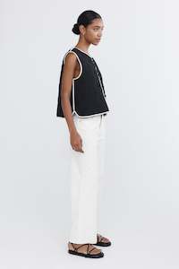 Seasons Past: TALIA VEST - BLACK