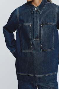 Sale Tops: ELKA SHIRT - WASHED INDIGO