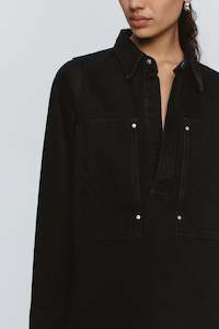 Sale Tops: ELKA SHIRT - BLACK