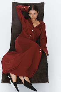 FOUNDATIONS DRESS - SANGRIA