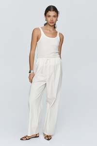 The Ivory Edit: RENEE PANT - SEERSUCKER IVORY