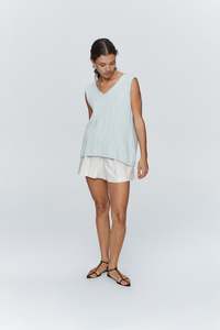 NYA VEST - BLUE MELANGE