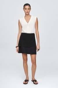 Seasons Past: ANISE SKIRT - BLACK