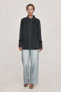 CROSTA SHIRT - FADED BLACK