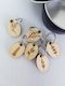 Wooden Stitch Markers - set of 6