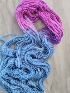 Blue/Pink Assigned Pooling - Marmalade Twist Sock